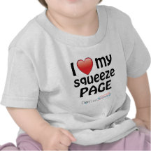 Amo mi página del apretón camisetas