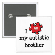 Amo mi Pin autístico de la conciencia del autismo 