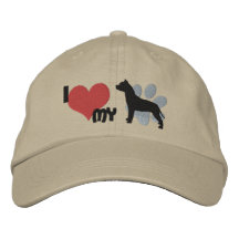 Amo mi pitbull gorra bordada