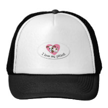 Amo mi pitbull gorros bordados