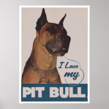 Amo mi pitbull impresiones