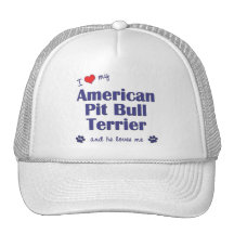 Amo mi pitbull Terrier americano (el perro masculi Gorros