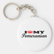 Amo mi Pomerainian Llavero