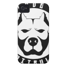 AMO MI raza del perro casero del PITBULL de PITBUL Case-Mate iPhone 4 Protectores