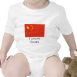Amo MI república popular de la bandera de China de Traje De Bebé