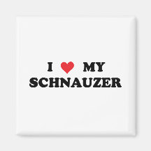 Amo mi Schnauzer Imán