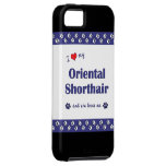 Amo mi Shorthair oriental (el gato femenino) iPhone 5 Case-Mate Carcasas