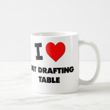 Amo mi tabla de elaboración tazas de café