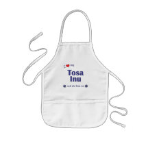 Amo mi Tosa Inu (el perro femenino) Delantal
