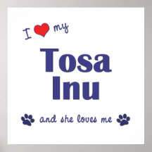 Amo mi Tosa Inu (el perro femenino) Impresiones