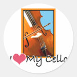 Amo mi violoncelo etiqueta