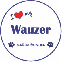 Amo mi Wauzer (el perro masculino) Esculturas Fotográficas