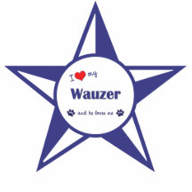 Amo mi Wauzer (el perro masculino) Escultura Fotográfica