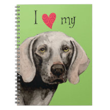 Amo mi Weimaraner Libreta Espiral