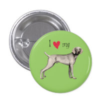 Amo mi Weimaraner Pin