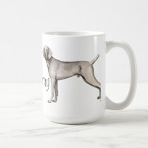 Amo mi Weimaraner Tazas De Café