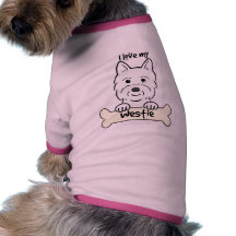 Amo mi Westie Camisetas De Perro