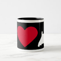 "Amo mi Yorkie " Tazas De Café
