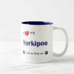 Amo mi Yorkipoo (el perro masculino) Taza