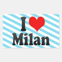 Amo Milano Pegatina