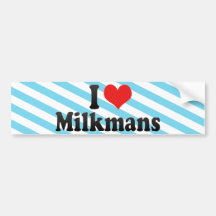 Amo Milkmans Etiqueta De Parachoque