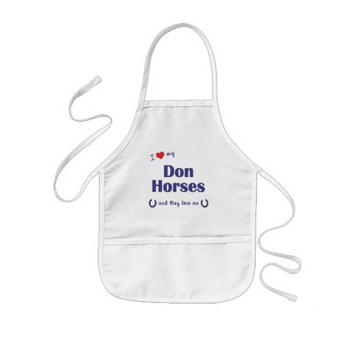 Amo mis caballos de Don (los caballos múltiples) Delantal