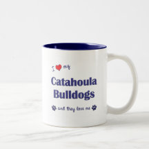 Amo mis dogos de Catahoula (los perros múltiples) Tazas