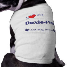 Amo mis Doxie-Pernos (los perros múltiples) Camisetas De Perro