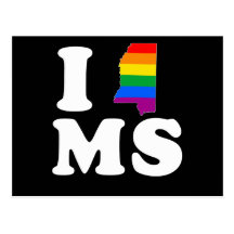 AMO MISSISSIPPI GAY -- BLANCO - .png Postal