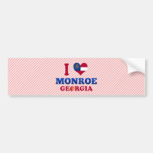 Amo Monroe, Georgia Pegatina De Parachoque