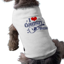 Amo música country ropa de perros