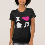 Amo música de la casa camisetas