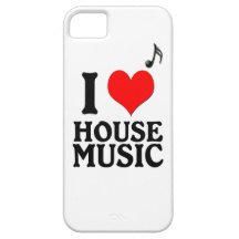 Amo música de la casa iPhone 5 Case-Mate cárcasas