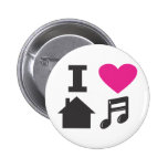 Amo música de la casa pin