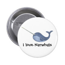 Amo Narwhals - el texto de encargo - Pin