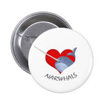 Amo Narwhals Pin