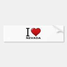 AMO NEVADA ETIQUETA DE PARACHOQUE
