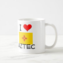 Amo New México azteca Tazas De Café