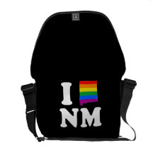 AMO NEW MÉXICO GAY - BLANCO - .PNG BOLSA MESSENGER
