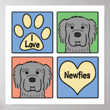 Amo Newfoundlands Impresiones