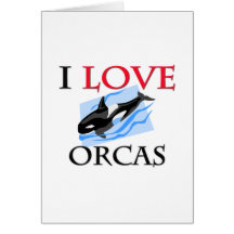 Amo orcas tarjetón