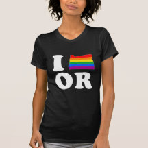 AMO OREGON GAY -- BLANCO - .png Camiseta