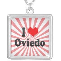 Amo Oviedo, España Collar Personalizado