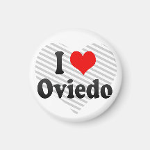 Amo Oviedo, España Iman Para Frigorífico