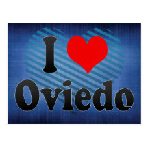 Amo Oviedo, España Tarjeta Postal