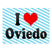 Amo Oviedo, España Tarjetas Postales