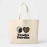 Amo pájaros del Dodo (del corazón) Bolsa De Mano