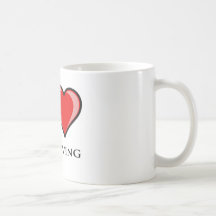 Amo paracaidismo taza