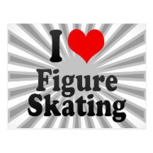 Amo patinaje artístico postales