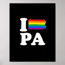 AMO PENNSYLVANIA GAY -- BLANCO - .png Posters